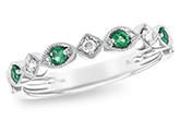 C202-89449: LDS WED RG .15 EMERALD .21 TGW