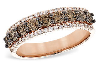 G291-07622: LDS WED RG .80 TW BROWN DIAS 1.00 TW