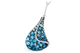 H205-59403: NECK 4.81 BLUE TOPAZ 4.94 TGW